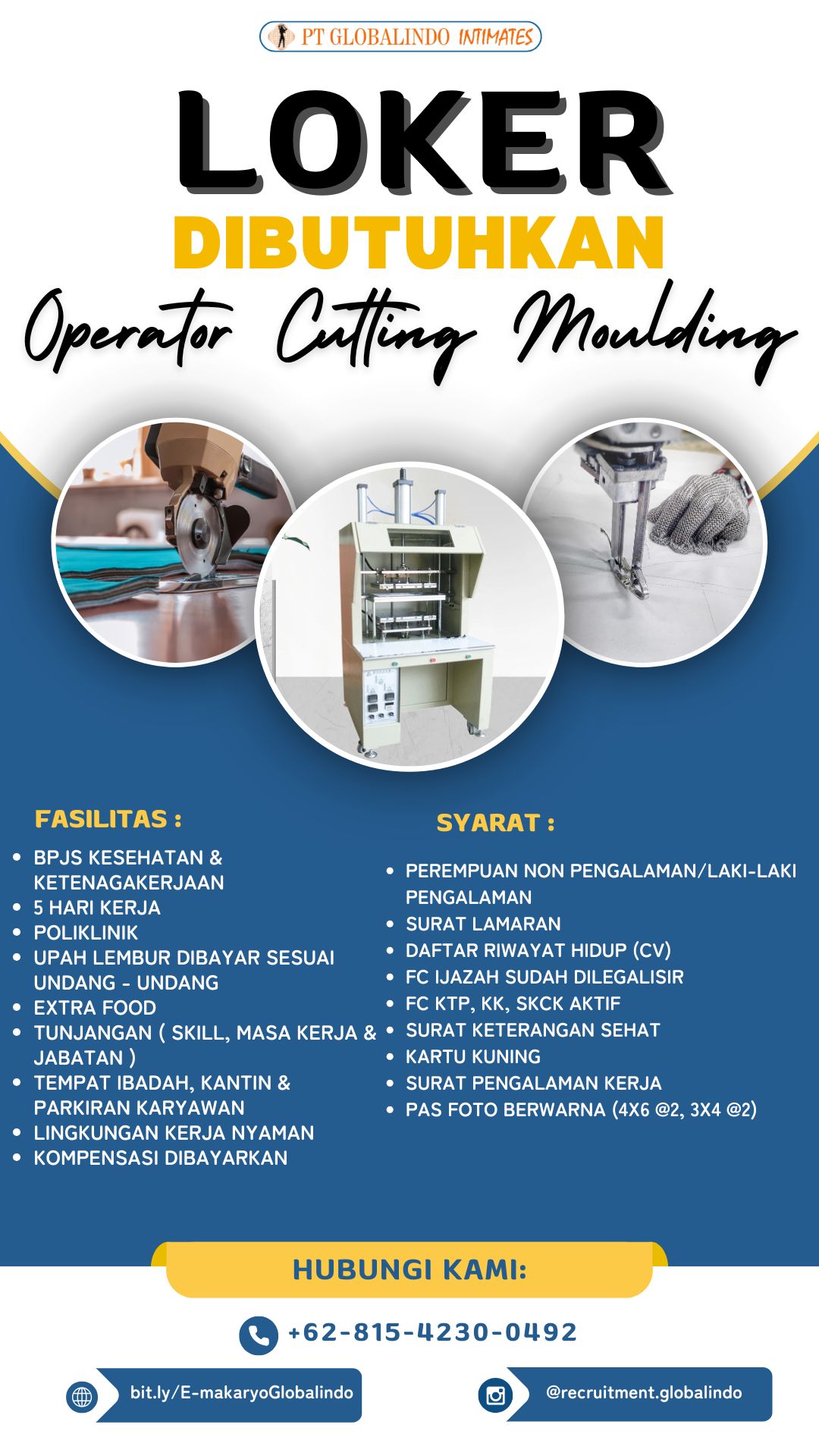 OPERATOR CUTTING MOULDING