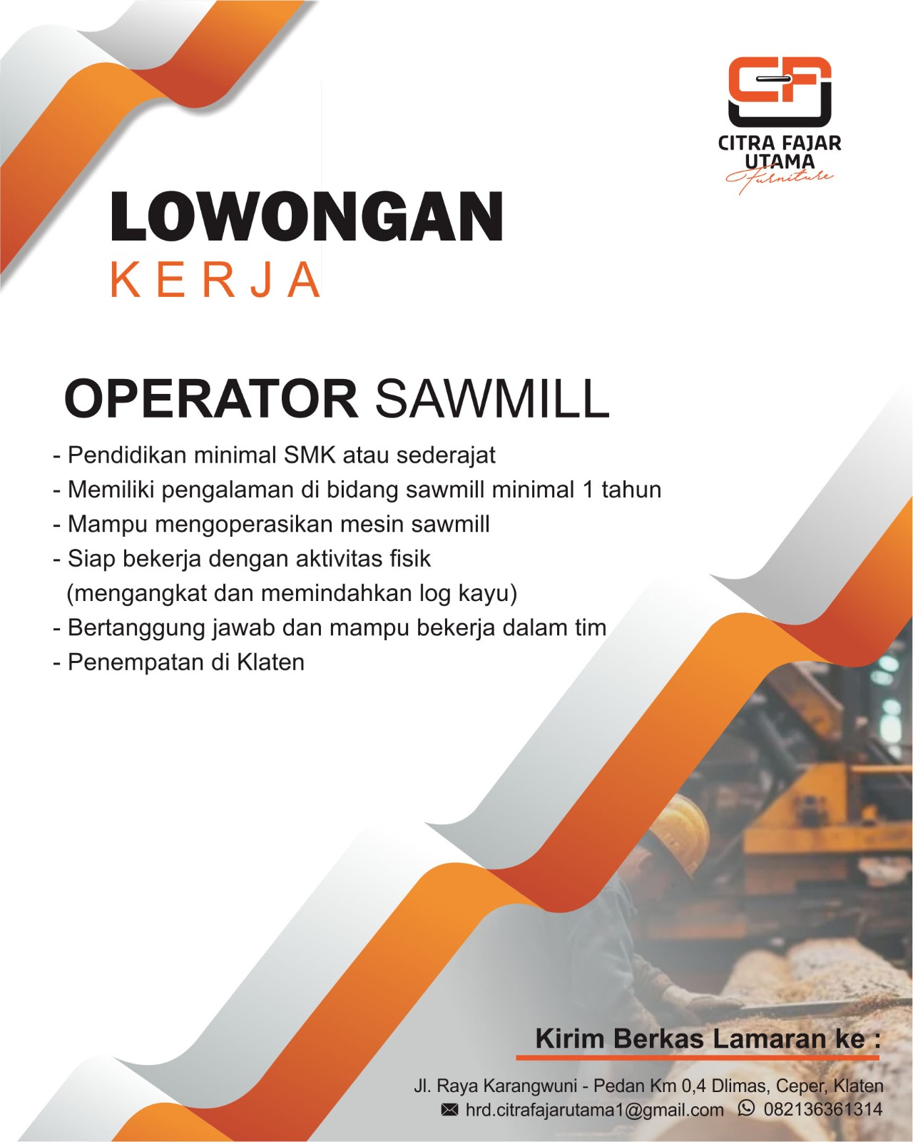 Operator Sawmill 