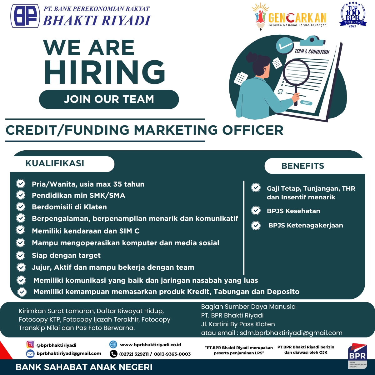 CREDIT/FUNDING MARKETING OFFICER