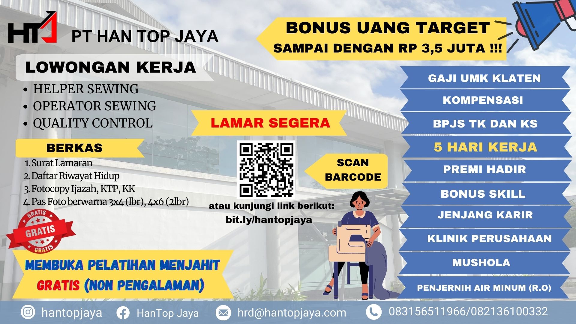 PELATIHAN MENJAHIT GRATIS