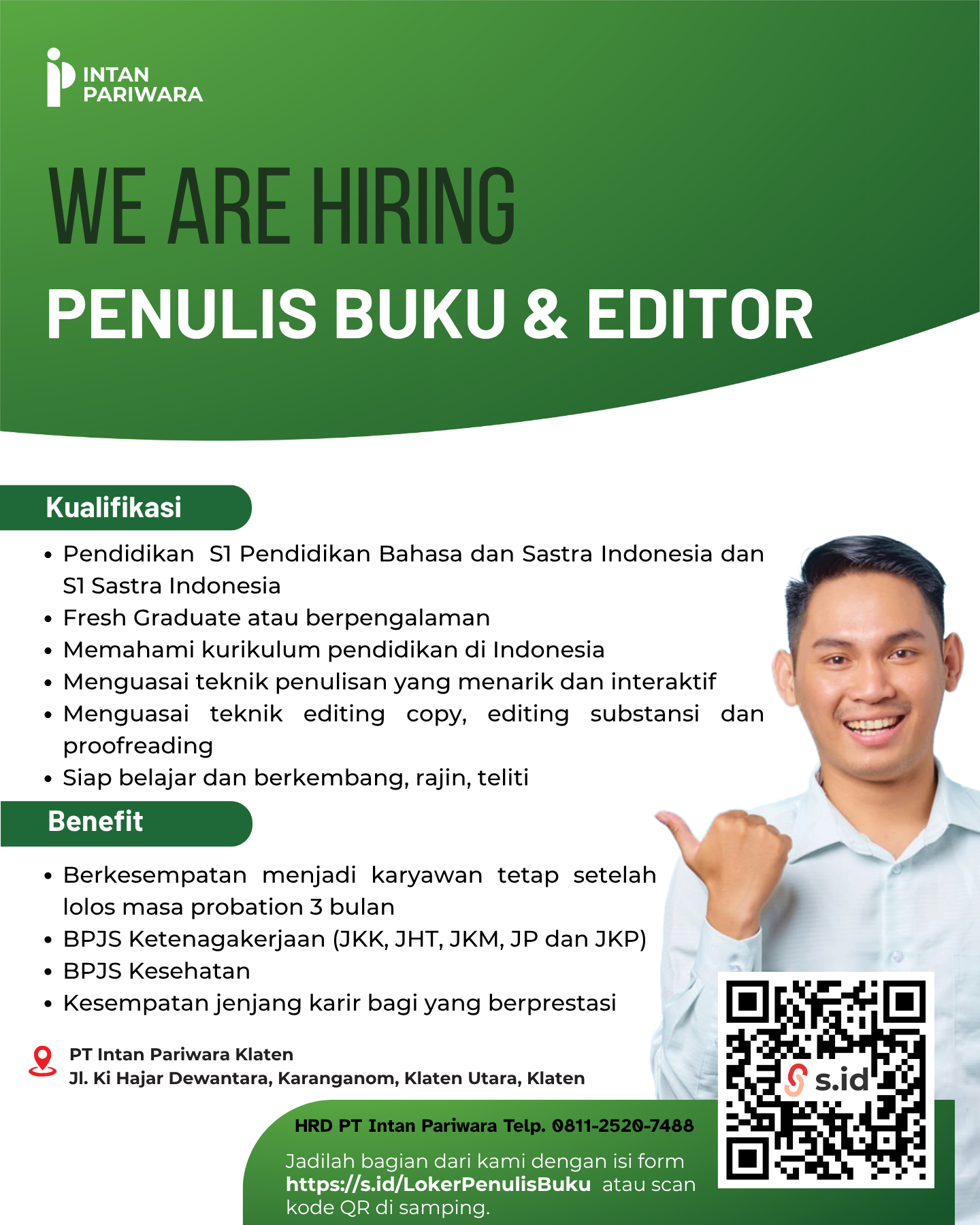 Penulis Buku dan Editor Bhasa Indonesia