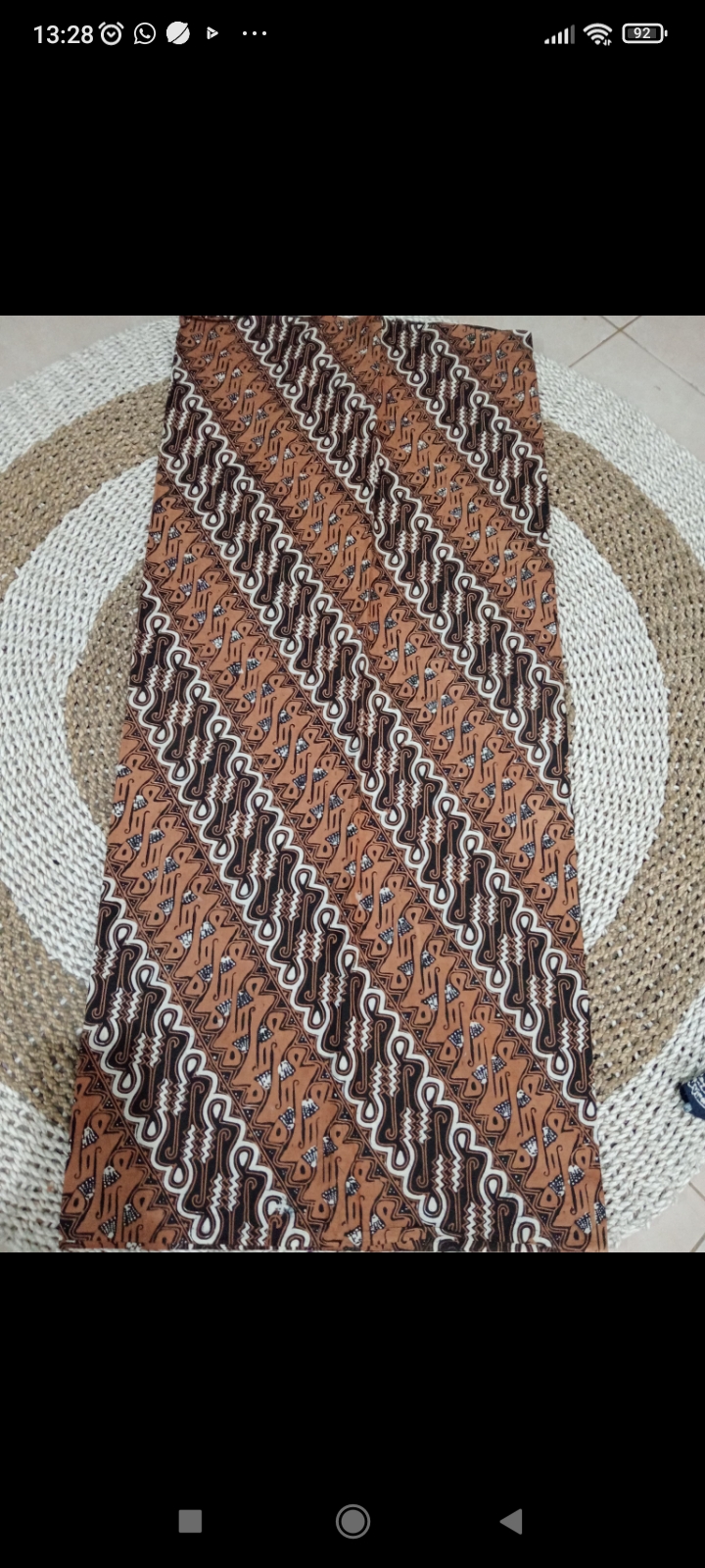 Foto Batik tulis warna alam